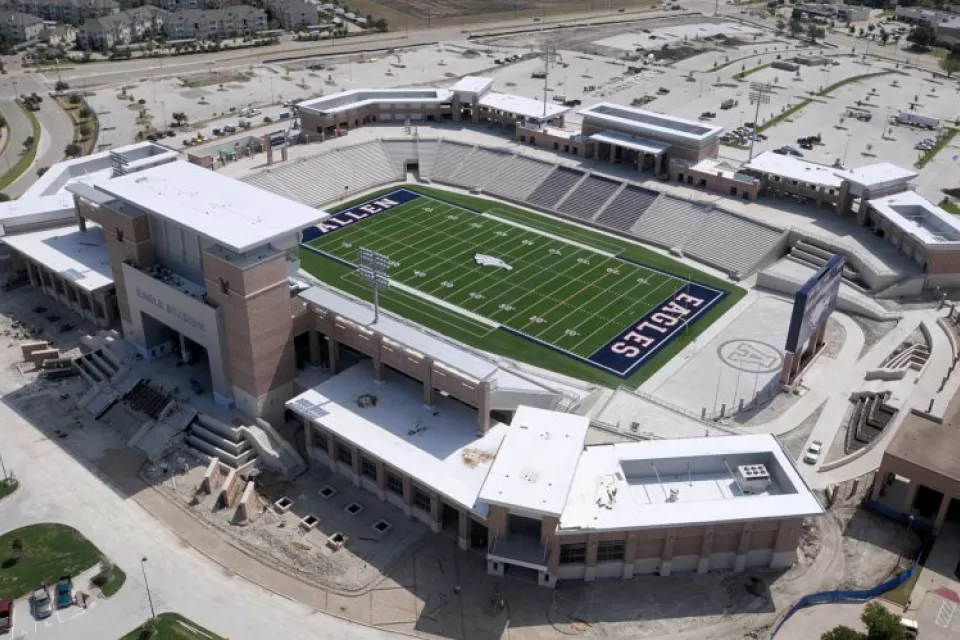 Allen High School's Eagle Stadium in Allen, TX.